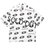 WACKO MARIA/RECORDS HAWAIIAN SHIRT（WHITE）［レコードハワイアンシャツ-24春夏］