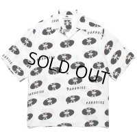 WACKO MARIA/RECORDS HAWAIIAN SHIRT（WHITE）［レコードハワイアンシャツ-24春夏］