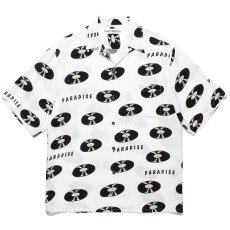 画像1: WACKO MARIA/RECORDS HAWAIIAN SHIRT（WHITE）［レコードハワイアンシャツ-24春夏］ (1)