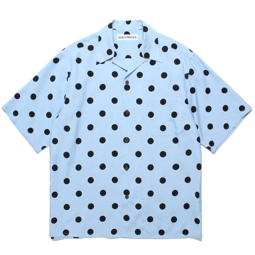 他の写真1: WACKO MARIA/DOTS OPEN COLLAR SHIRT（BLUE）［ドットオープンカラーシャツ-24春夏］