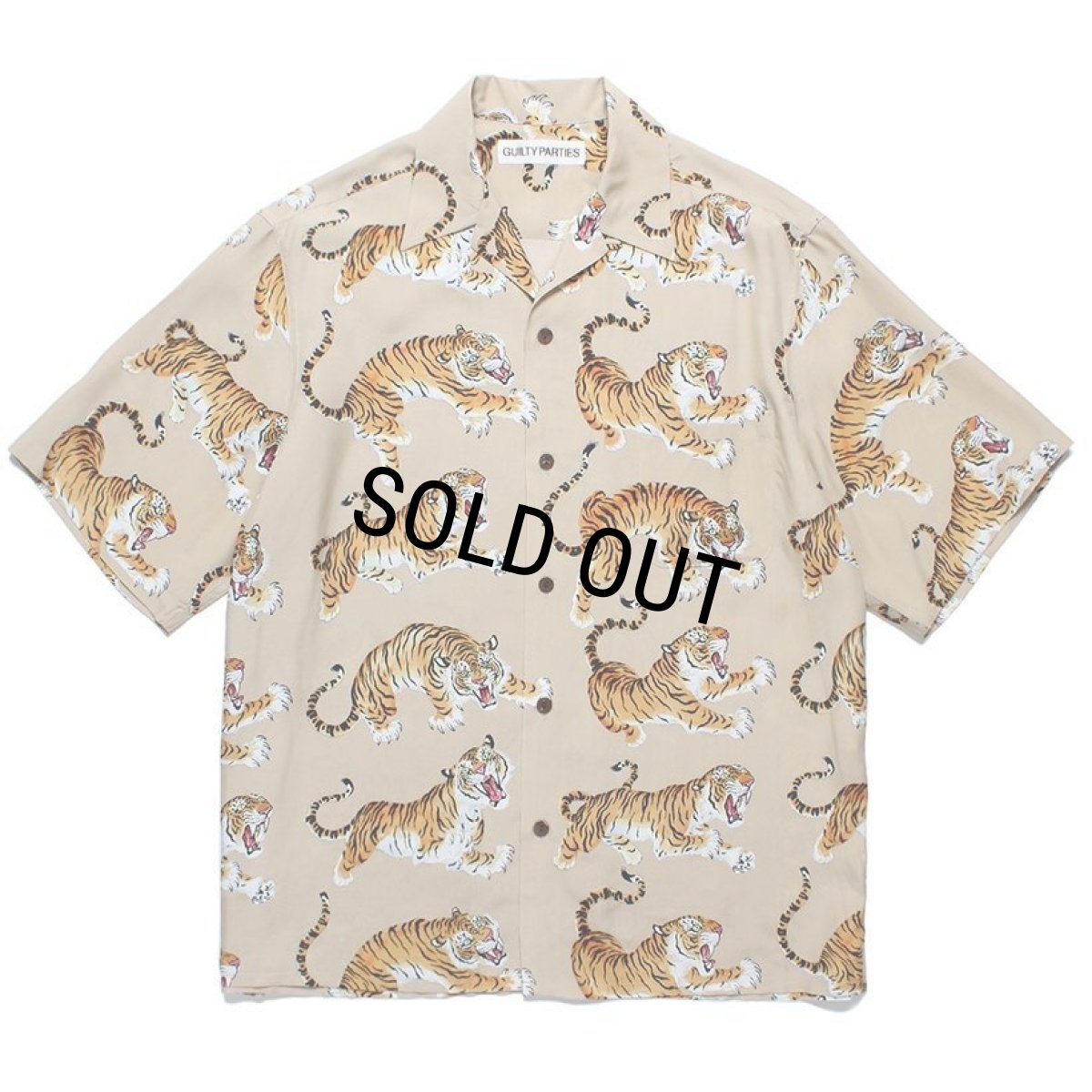 画像1: WACKO MARIA/TIM LEHI / HAWAIIAN SHIRT（BEIGE）［ティムリーハイハワイアンシャツ-24春夏］ (1)