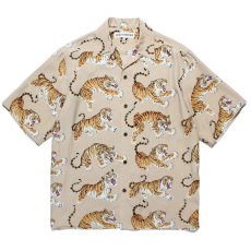 画像1: WACKO MARIA/TIM LEHI / HAWAIIAN SHIRT（BEIGE）［ティムリーハイハワイアンシャツ-24春夏］ (1)