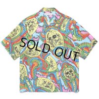 WACKO MARIA/TIM LEHI / HAWAIIAN SHIRT（BLUE）［ティムリーハイハワイアンシャツ-24春夏］