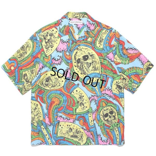 画像1: WACKO MARIA/TIM LEHI / HAWAIIAN SHIRT（BLUE）［ティムリーハイハワイアンシャツ-24春夏］
