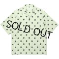 WACKO MARIA/DOTS OPEN COLLAR SHIRT（MINT）［ドットオープンカラーシャツ-24春夏］