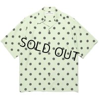 WACKO MARIA/DOTS OPEN COLLAR SHIRT（MINT）［ドットオープンカラーシャツ-24春夏］