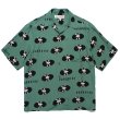 WACKOMARIA レコードシャツ・パンツセットアップ WACKO MARIA/RECORDS HAWAIIAN SHIRT（GREEN）［レコードハワイアン
