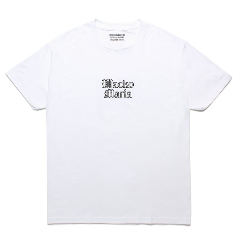 画像1: WACKO MARIA/T-SHIRT（WHITE）［刺繍T-24春夏］