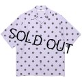 WACKO MARIA/DOTS OPEN COLLAR SHIRT（PURPLE）［ドットオープンカラーシャツ-24春夏］
