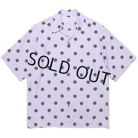 WACKO MARIA/DOTS OPEN COLLAR SHIRT（PURPLE）［ドットオープンカラーシャツ-24春夏］