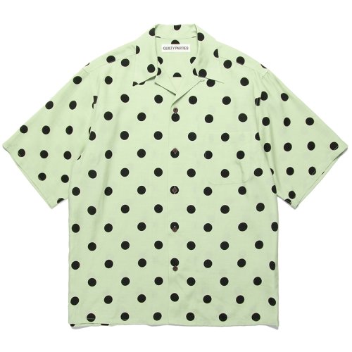 他の写真1: WACKO MARIA/DOTS OPEN COLLAR SHIRT（MINT）［ドットオープンカラーシャツ-24春夏］