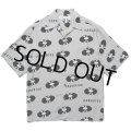 WACKO MARIA/RECORDS HAWAIIAN SHIRT（GRAY）［レコードハワイアンシャツ-24春夏］