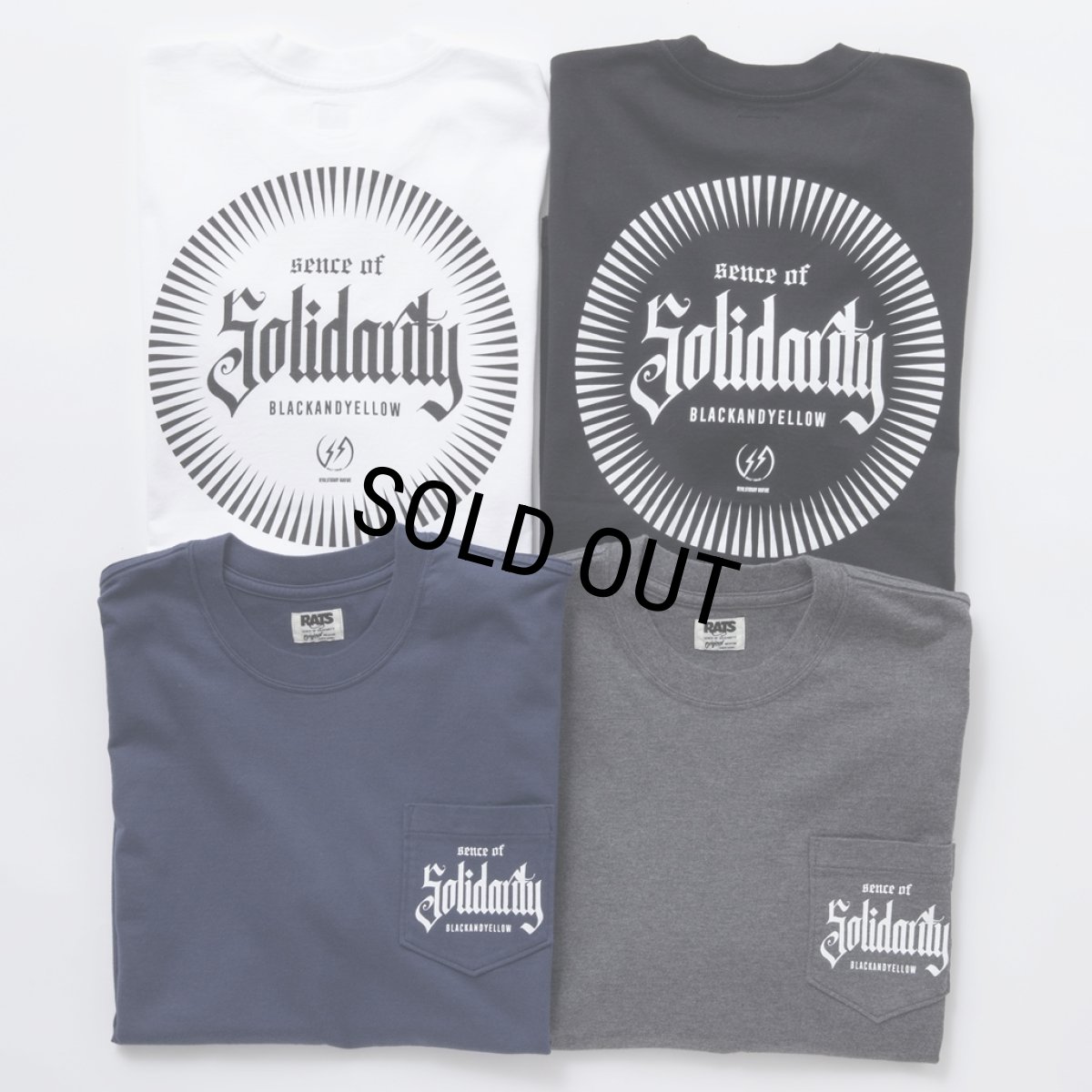 画像7: RATS/SOLIDARITY POCKET TEE（WHITE）［プリントポケT-24春夏］ (7)