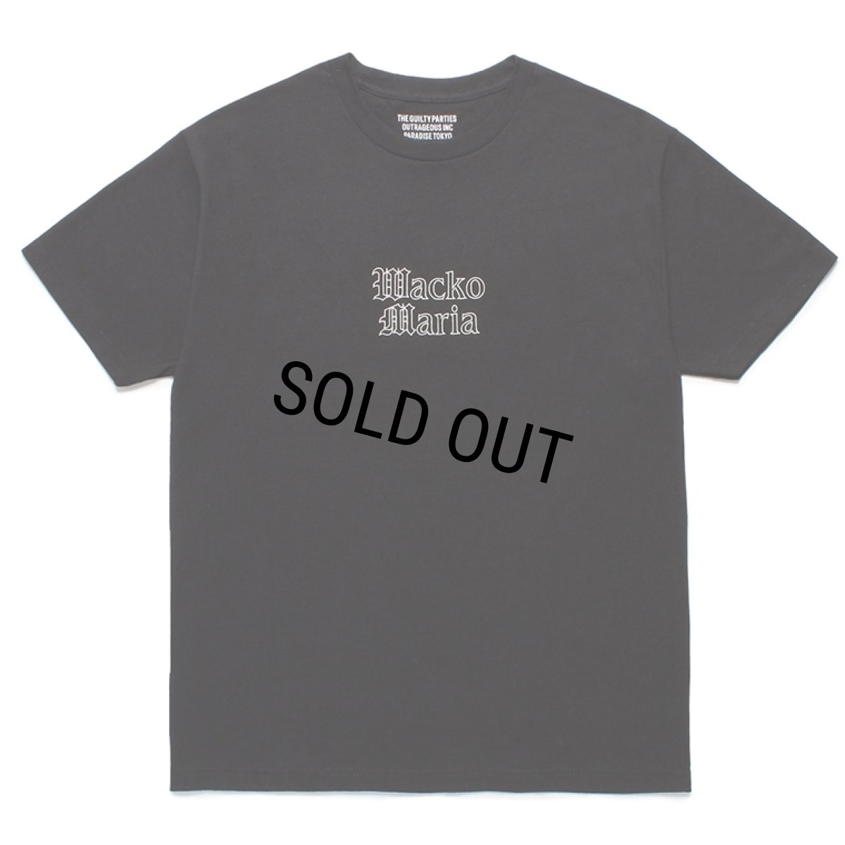 画像1: WACKO MARIA/T-SHIRT（BLACK）［刺繍T-24春夏］ (1)