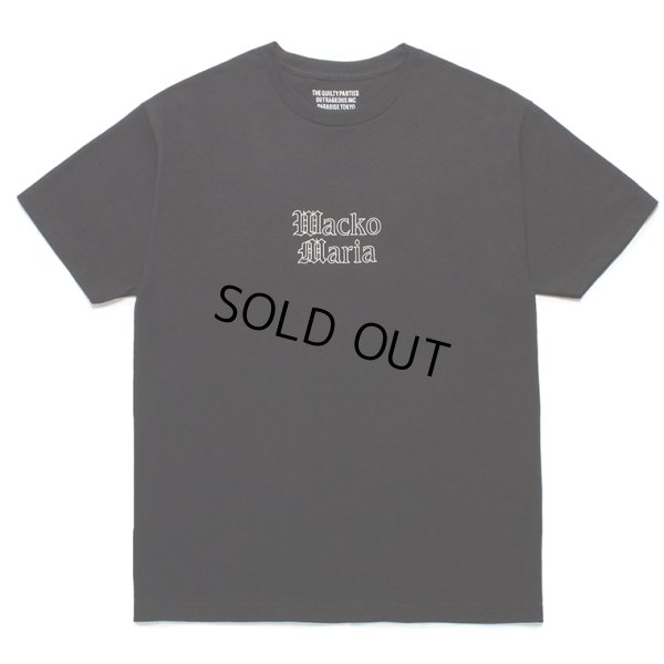 画像1: WACKO MARIA/T-SHIRT（BLACK）［刺繍T-24春夏］