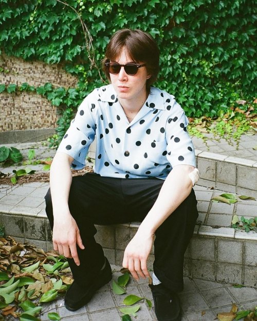 他の写真2: WACKO MARIA/DOTS OPEN COLLAR SHIRT（BLUE）［ドットオープンカラーシャツ-24春夏］