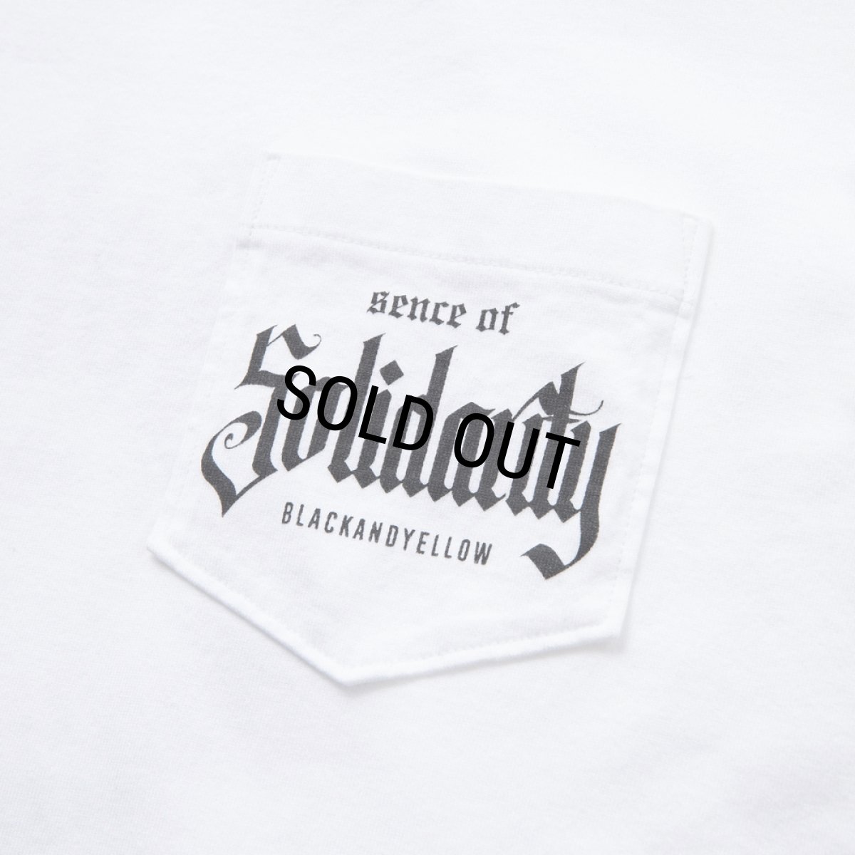 画像4: RATS/SOLIDARITY POCKET TEE（WHITE）［プリントポケT-24春夏］ (4)