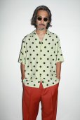 画像2: WACKO MARIA/DOTS OPEN COLLAR SHIRT（PURPLE）［ドットオープンカラーシャツ-24春夏］ (2)