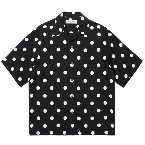 他の写真1: WACKO MARIA/DOTS OPEN COLLAR SHIRT（BLACK）［ドットオープンカラーシャツ-24春夏］