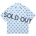 WACKO MARIA/DOTS OPEN COLLAR SHIRT（BLUE）［ドットオープンカラーシャツ-24春夏］