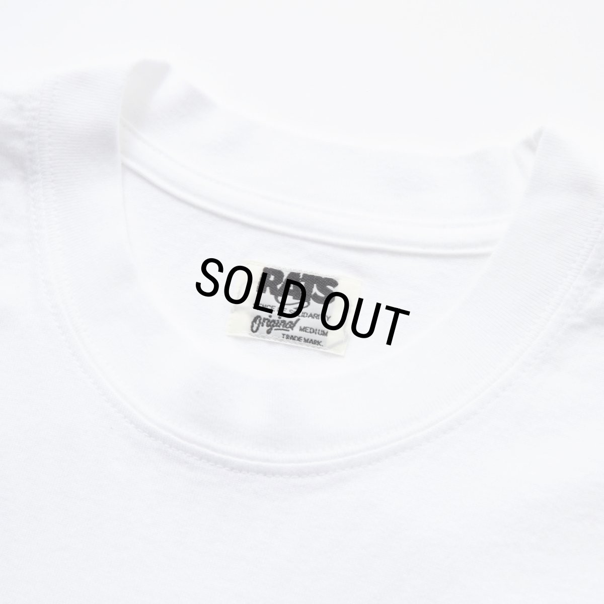 画像3: RATS/SOLIDARITY POCKET TEE（WHITE）［プリントポケT-24春夏］ (3)