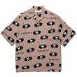 WACKO MARIA/RECORDS HAWAIIAN SHIRT（BROWN）［レコードハワイアン