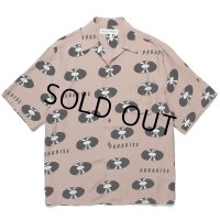 WACKO MARIA/RECORDS HAWAIIAN SHIRT（BROWN）［レコードハワイアンシャツ-24春夏］