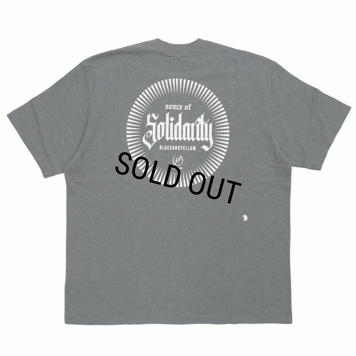 画像2: RATS/SOLIDARITY POCKET TEE（CHARCOAL）［プリントポケT-24春夏］ (2)