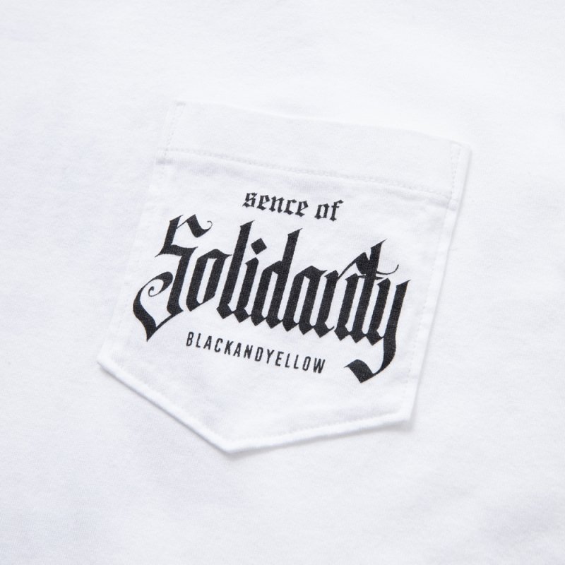 画像3: RATS/SOLIDARITY POCKET TEE（WHITE）［プリントポケT-24春夏］