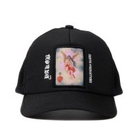 COOTIE PRODUCTIONS/Polyester 5 Panel Mesh Cap（Jakob Morley）（ANGEL）［5パネルメッシュキャップ-24春夏］