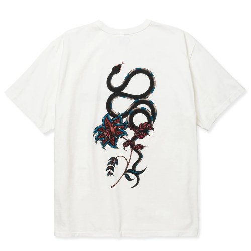 他の写真2: 【30%OFF】CALEE/×MIHO MURAKAMI BINDER NECK SNAKE VINTAGE TEE（WHITE）［プリントT-24春夏］