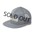 CALEE/CALEE LOGO WAPPEN MESH CAP（GRAY）［ワッペンメッシュキャップ-24春夏］