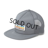 CALEE/CALEE LOGO WAPPEN MESH CAP（GRAY）［ワッペンメッシュキャップ-24春夏］
