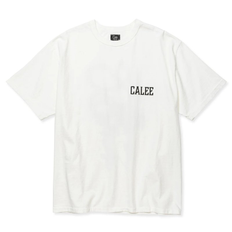画像1: 【30%OFF】CALEE/×MIHO MURAKAMI BINDER NECK SNAKE VINTAGE TEE（WHITE）［プリントT-24春夏］