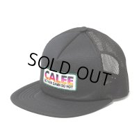 【30%OFF】CALEE/CALEE LOGO WAPPEN MESH CAP（BLACK）［ワッペンメッシュキャップ-24春夏］