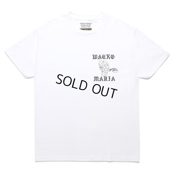 画像1: WACKO MARIA/56 TATTOO STUDIO / T-SHIRT（WHITE）［プリントT-24春夏］