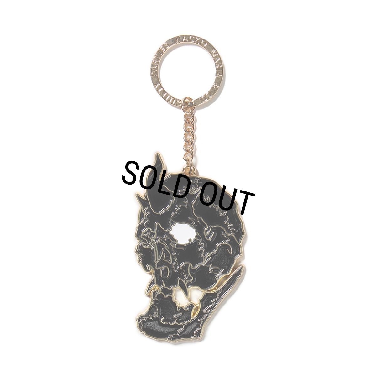 画像1: WACKO MARIA/56 TATTOO STUDIO / KEYRING（GOLD）［キーリング-24春夏］ (1)