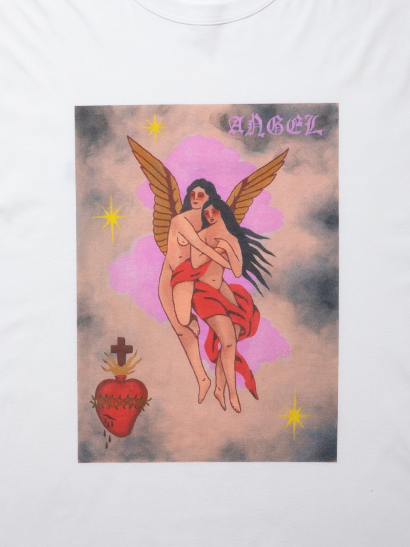画像3: COOTIE PRODUCTIONS/Print S/S Tee（ANGEL）（White）［プリントT-24春夏］