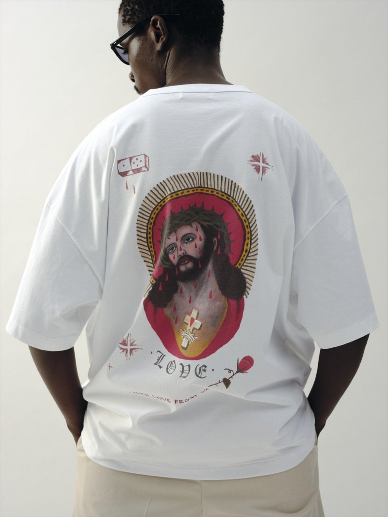 画像3: COOTIE PRODUCTIONS/Print S/S Tee（JESUS）（White）［プリントT-24春夏］