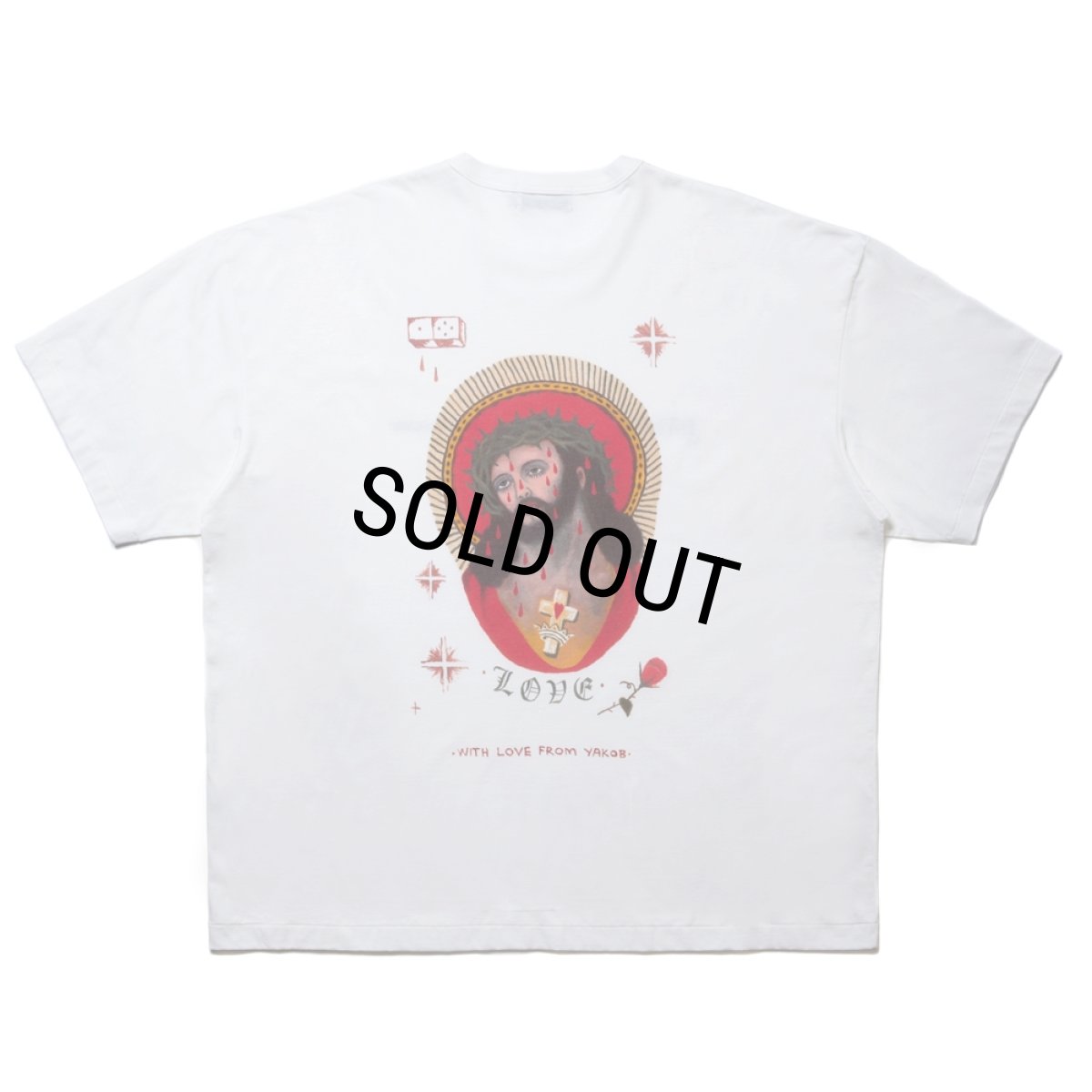 画像1: COOTIE PRODUCTIONS/Print S/S Tee（JESUS）（White）［プリントT-24春夏］ (1)