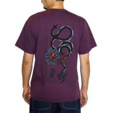 画像4: 【30%OFF】CALEE/×MIHO MURAKAMI BINDER NECK SNAKE VINTAGE TEE（WHITE）［プリントT-24春夏］ (4)