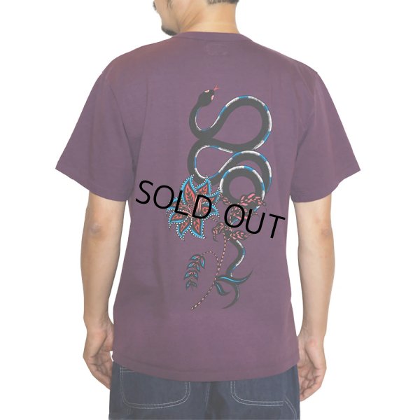 画像4: 【30%OFF】CALEE/×MIHO MURAKAMI BINDER NECK SNAKE VINTAGE TEE（WHITE）［プリントT-24春夏］