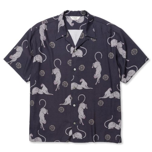 他の写真1: CALEE/×MIHO MURAKAMI PANTHER DOT PATTERN SH（DARK NAVY）［オープンカラーシャツ-24春夏］