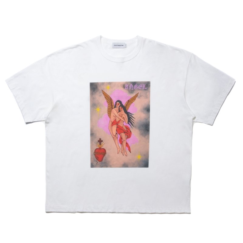 画像1: COOTIE PRODUCTIONS/Print S/S Tee（ANGEL）（White）［プリントT-24春夏］