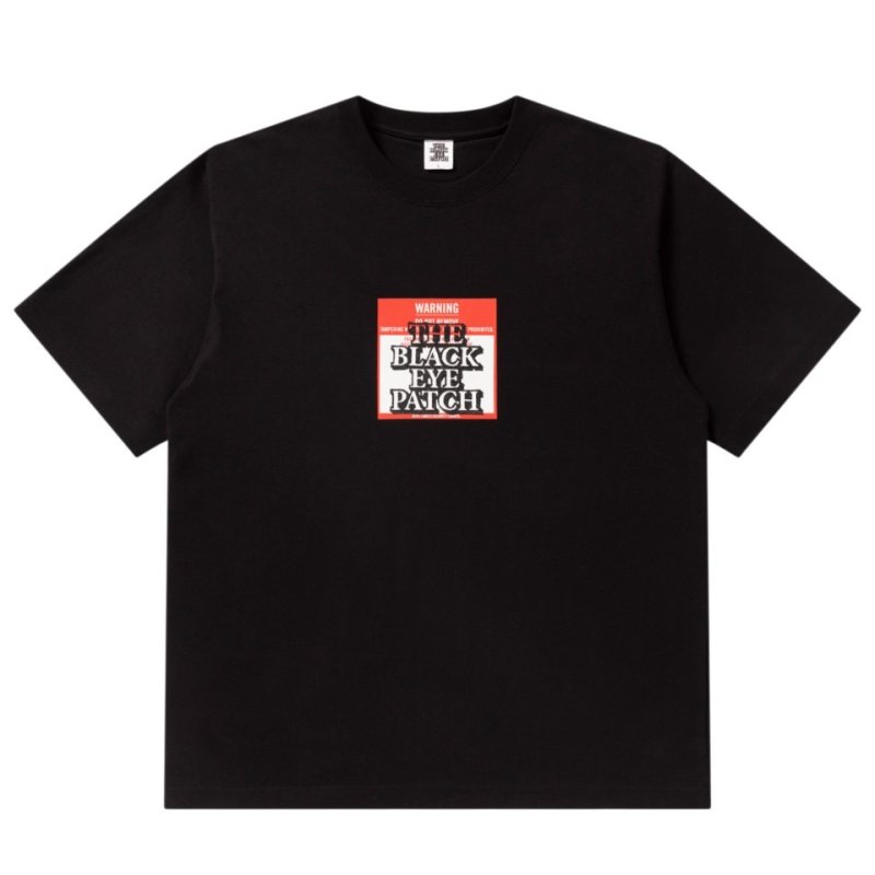 画像1: BlackEyePatch/DO NOT REMOVE LABEL TEE(BLACK)