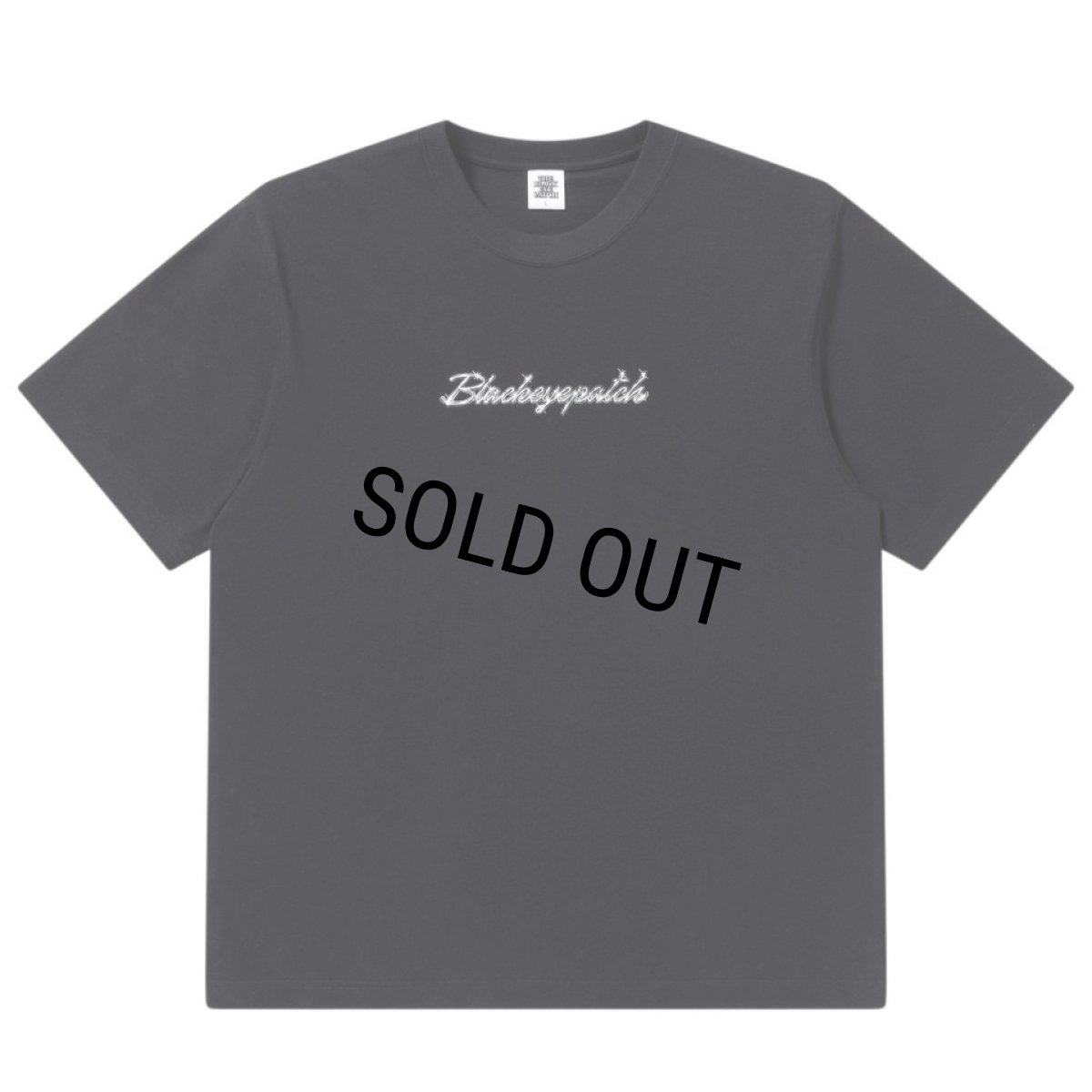 画像1: BlackEyePatch/CHROMED SCRIPT EMBLEM TEE（BLACK） (1)