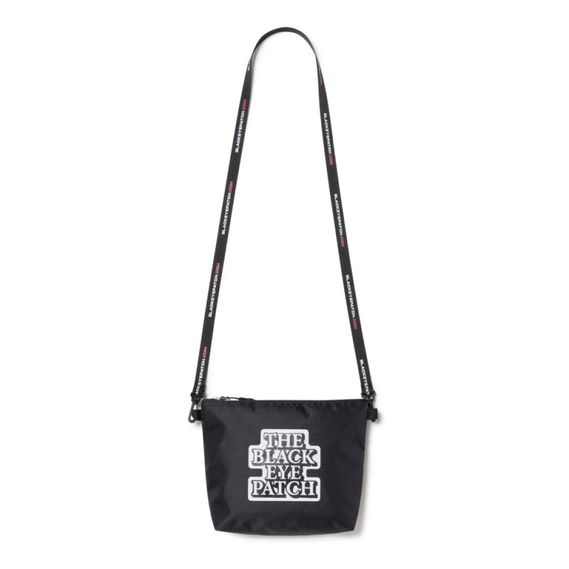 画像1: BlackEyePatch/OG LABEL NYLON SHOULDER POUCH（BLACK）