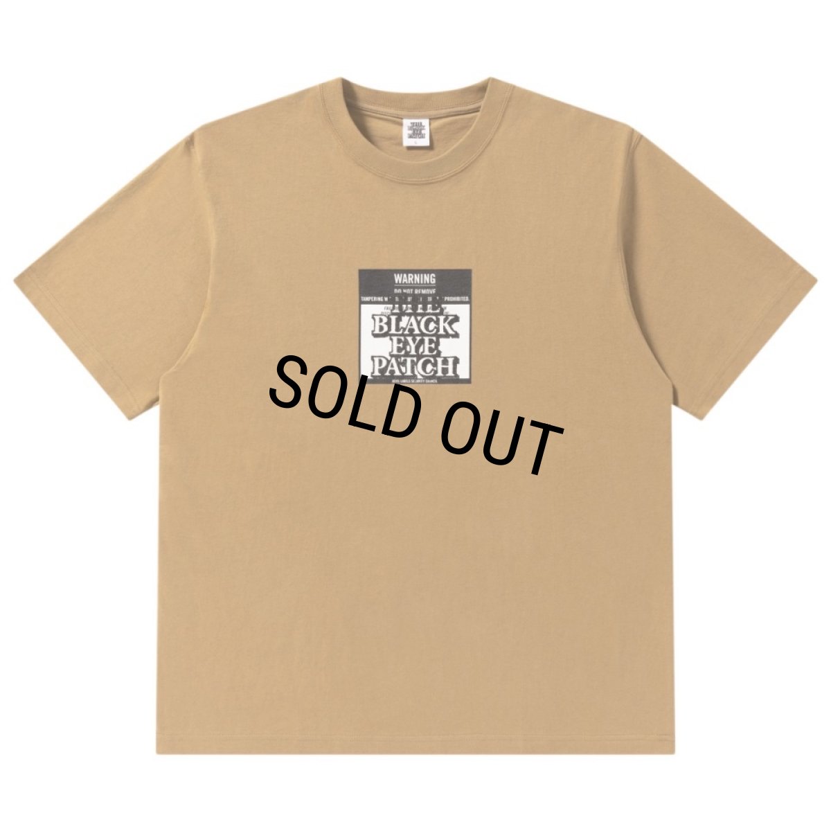 画像1: BlackEyePatch/DO NOT REMOVE LABEL TEE（SAND） (1)