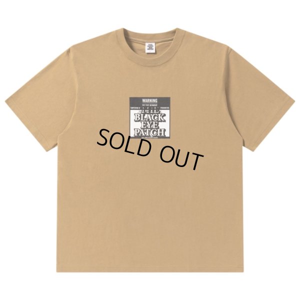 画像1: BlackEyePatch/DO NOT REMOVE LABEL TEE（SAND）