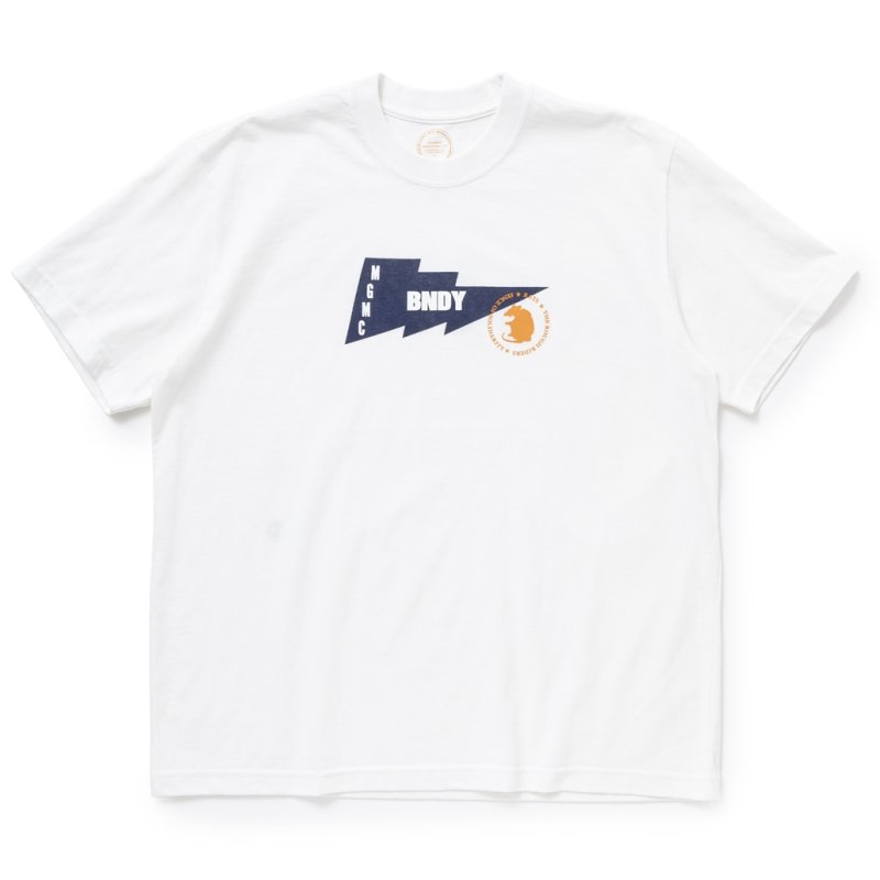 画像1: 【30%OFF】RATS/THUNDER FLAG TEE（WHITE）［プリントT-24春夏］